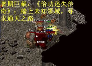 暑期巨献：《倍功迷失传奇》：踏上未知领域，寻求通天之路
