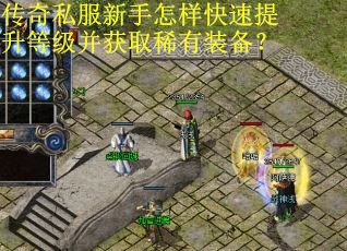 传奇私服新手怎样快速提升等级并获取稀有装备？