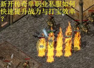 新开传奇单职业私服如何快速提升战力与打宝效率？