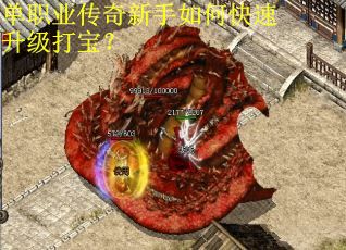 单职业传奇新手如何快速升级打宝？