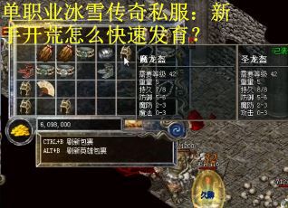单职业冰雪传奇私服：新手开荒怎么快速发育？