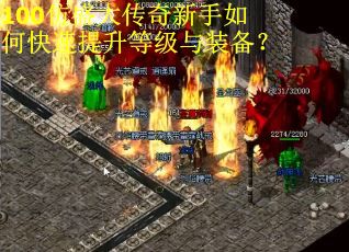 100仿盛大传奇新手如何快速提升等级与装备？