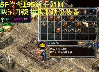 SF传奇195新手如何快速升级并获取顶级装备？