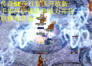 传奇SF今日首区开放新手如何快速提升战力并获取稀有装备？