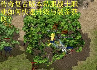 传奇复古版本私服战士职业如何快速升级与装备获取？