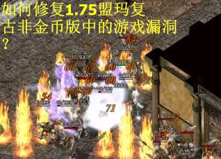 如何修复1.75盟玛复古非金币版中的游戏漏洞？