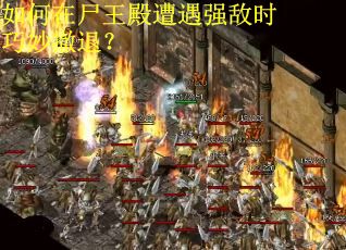 如何在尸王殿遭遇强敌时巧妙撤退？